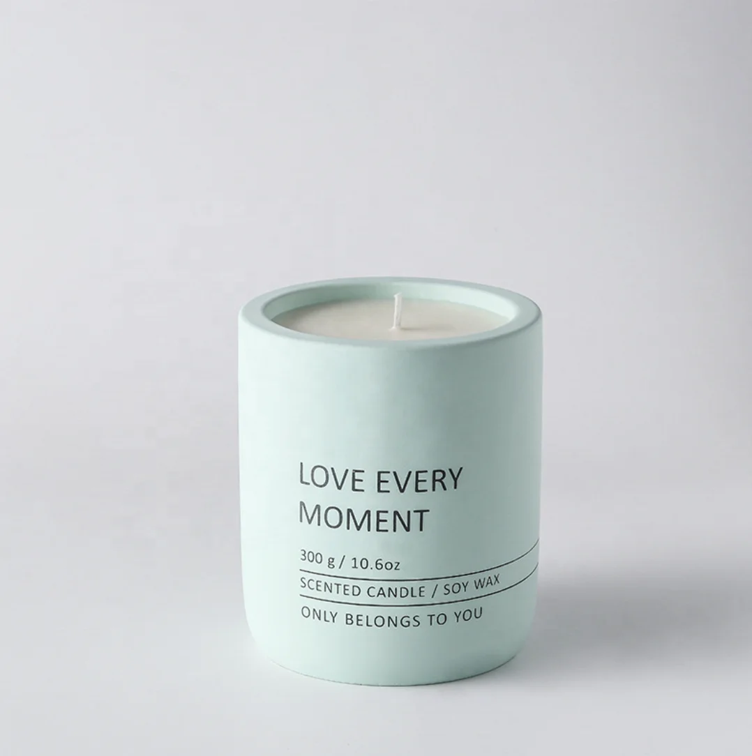 Promotive Gift Craft Cylinder Candle Jars Decorative Ceramic Home Luxury Unique Handmade candle jars