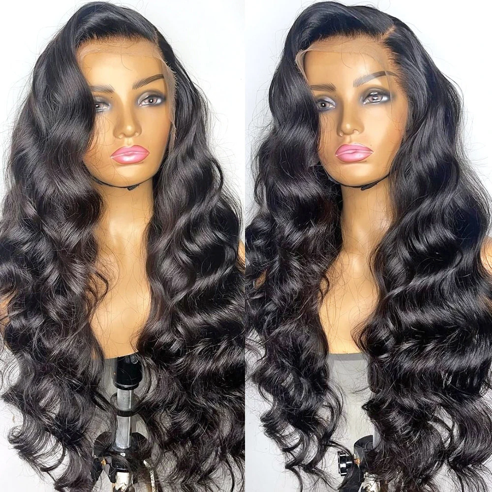 Wholesale Wigs Human Hair In Bulk Preplucked 13X4 Mink Brazilian Hair Wigs Lace Front Women Virgin Body Wave Full Lace Front Wig
