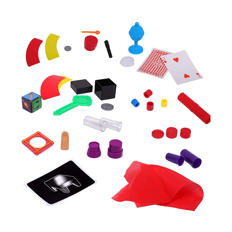 plastic toys magic set magic kit for kids toy for children including 15 classic tricks easy to play magic best gift for boy girl