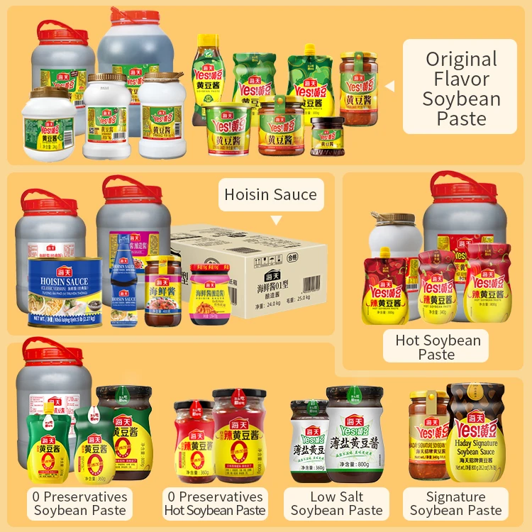 360g Additives free hot soybean paste Chinese instant cook seasoning paste HADAY 0 added spicy hot soybean paste