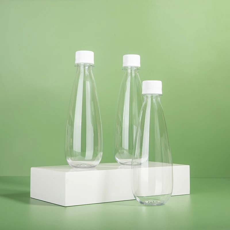 Wholesale Plastic Bottle Custom Logo 350ml Pet Transparent Plastic Mineral Water Bottles And Beverage Bottle