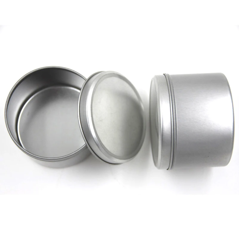 
Candle Can Tin Metal Packaging Container 4oz 6oz 8oz Gold Silver Black 