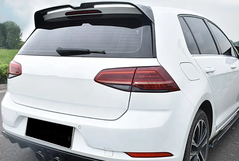  Новинка блеск для установки на ленте ABS 3 м черный спойлер в стиле Oettinger Volkswagen Golf 7 5 Rline MK7 MK7.5 автомобильные