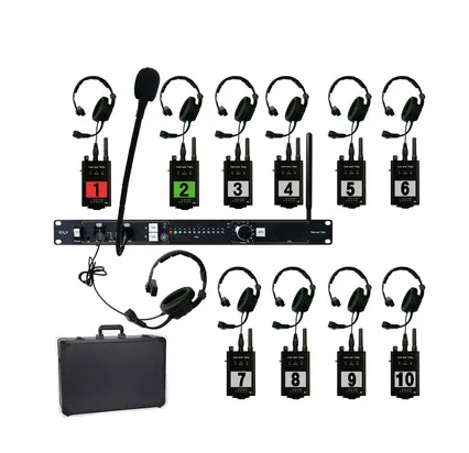 Множественные функции Высокое качество Профессиональный Точный 6 каналов беспроводной интерком телефонная система для прямой трансляции компании