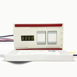 LED smart mirror bathroom accessories time temperature digital display touch switch dimmer