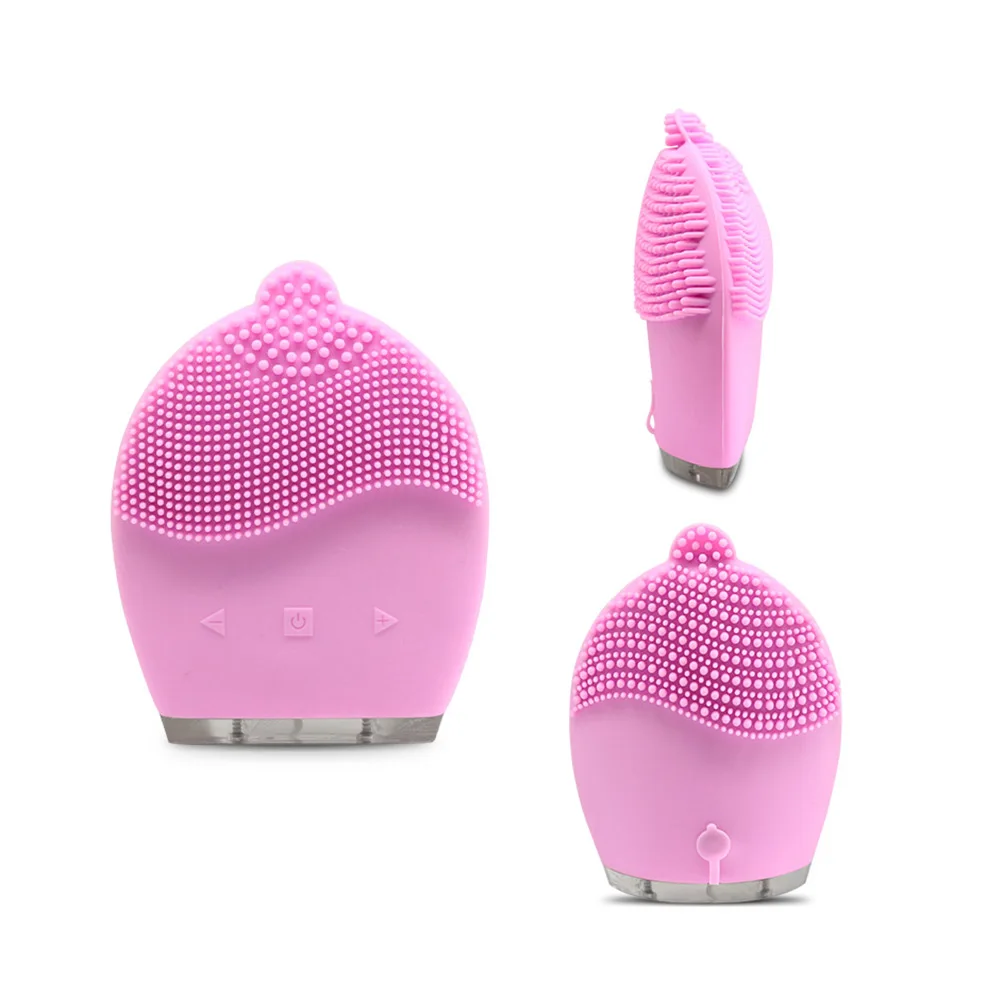 IPX7 Waterproof Face  Cleaning Sonic Pore Cleaner Multi-function Face wash Silicone Facial Cleansing Brush
