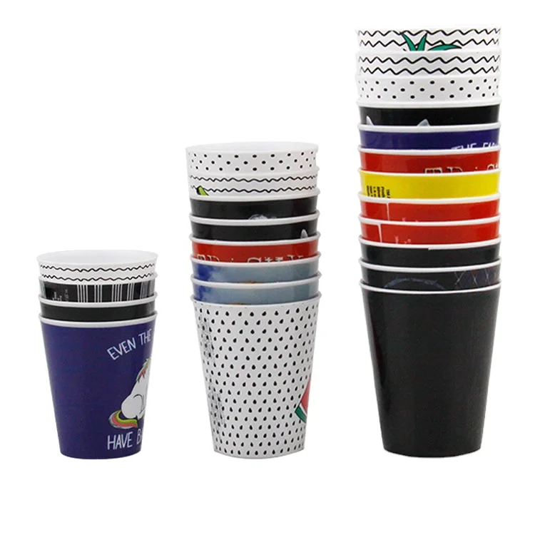 Лидер продаж на Amazon, Индивидуальные прочные Свадебные одноразовые Прозрачные коктейльные чашки розового Ярда, пластиковые чашки с блестками и золотым ободком для вечеринки