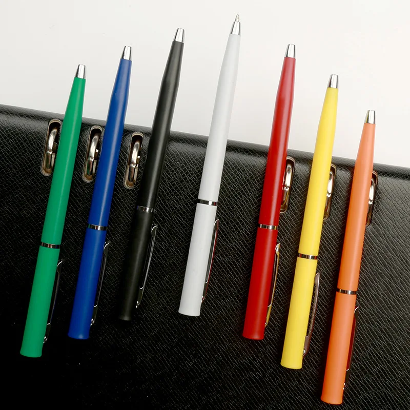 Blue Green White Black Metal Twist Pens Custom Promotional Pen Hotel Ball Point Pen