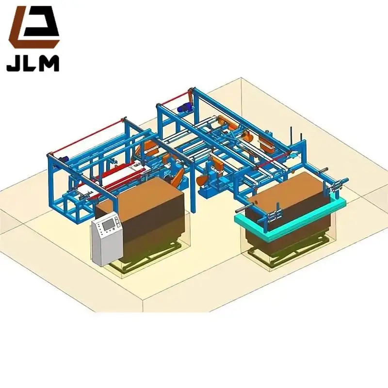 Jinlun CNC Automatic  adjustable plywood cutting saw/ veneer edges trimming machine