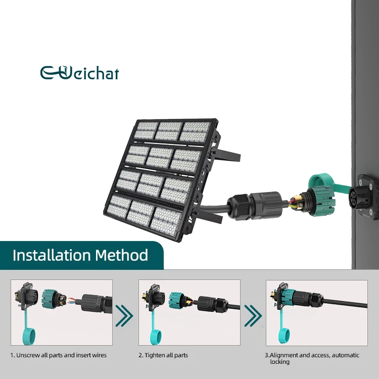 EW-M23MP 2/3/4/5Poles Best  Flange Type Connector Mount Panel Male Female Wire Cable Backlight Led Ip68 Waterproof Connector