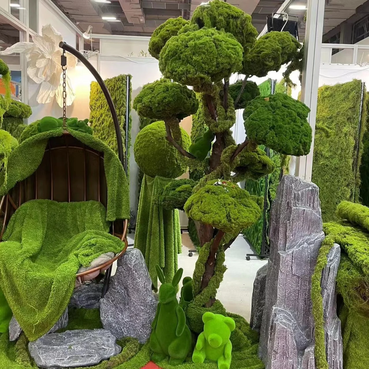Simulated Moss Vertical Garden Simulation plant 3D Moss for home and landscape decor