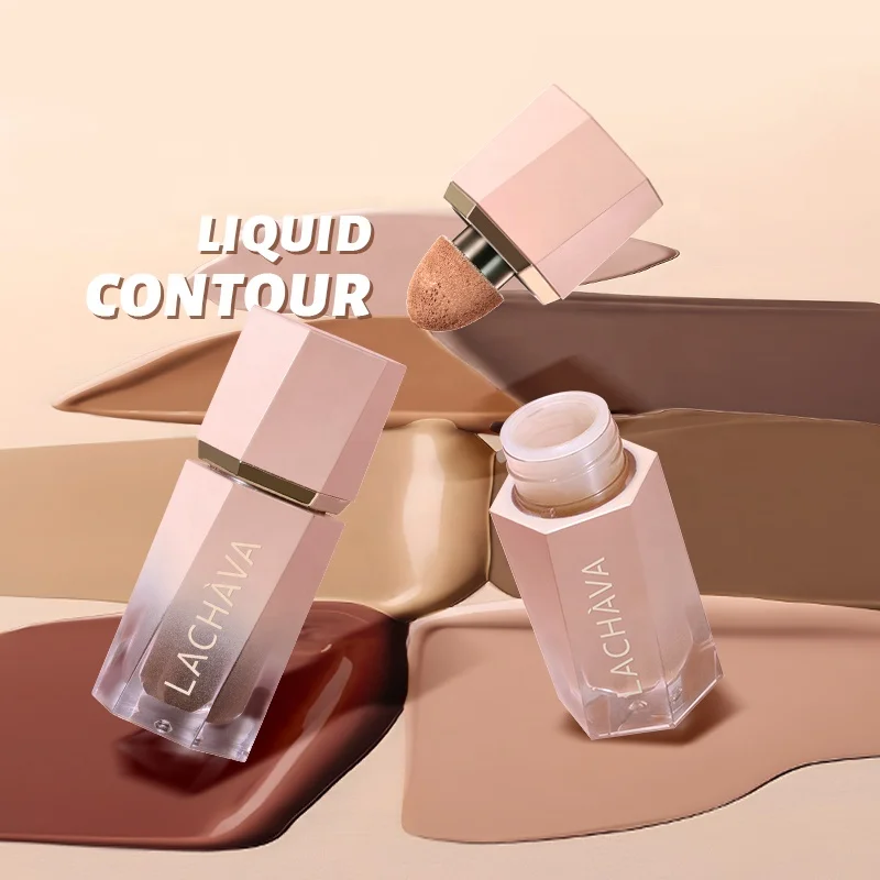 Wholesale 8 Colors Face Makeup High Quality Reshape Facial Contour Long Wearing Lightweight Liquid Contour OEM Bronzer Cosmetics