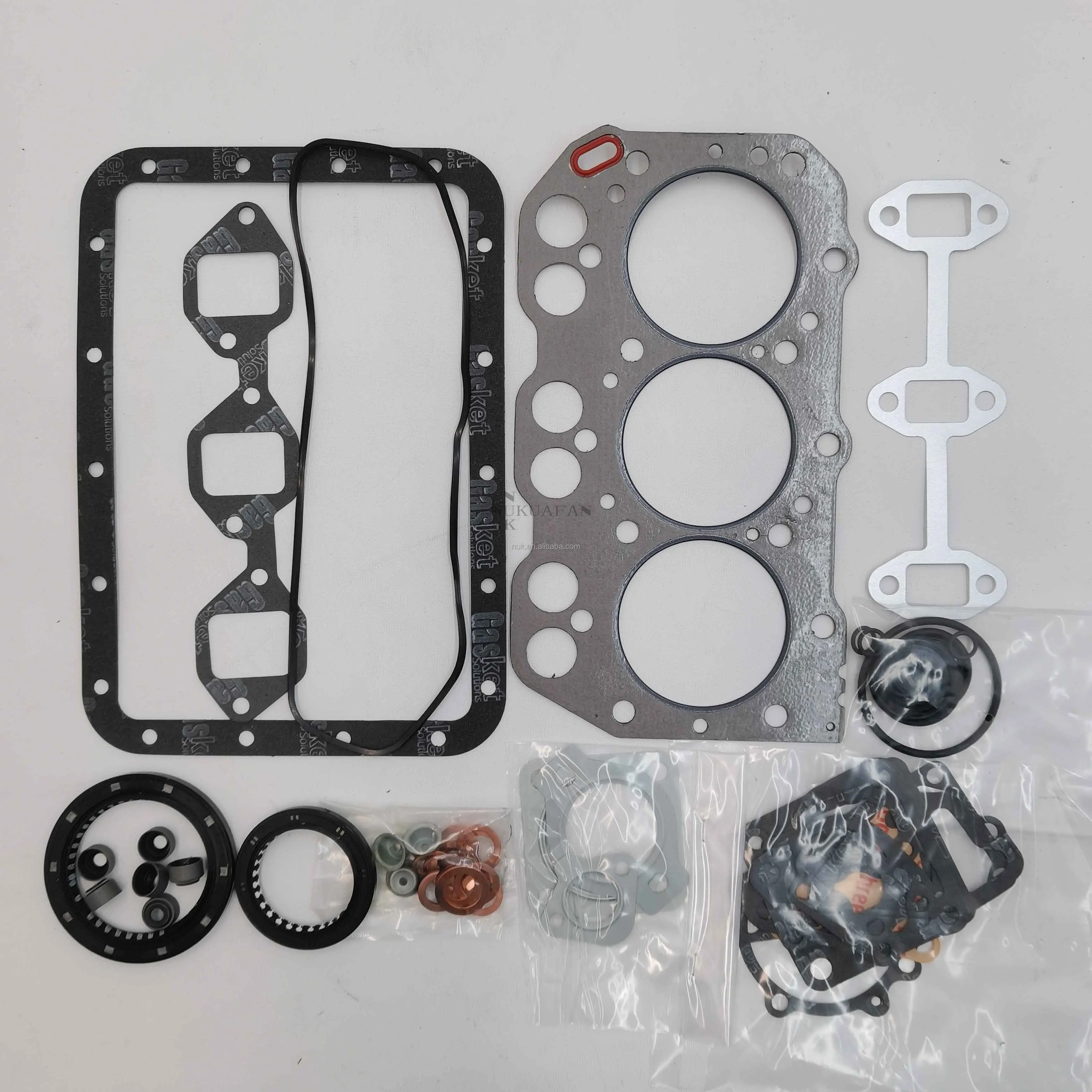 Engine 3TNE72 Construction Machinery Parts  Head  gasket    complete kit  For  Kubota