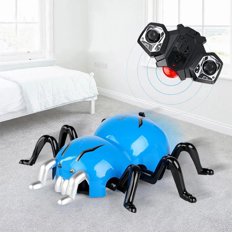 
Новинка, популярная детская игрушка-розыгрыш, Реалистичная мультяшная Новинка, имитация животного, пластиковая игрушка с дистанционным управлением, умный большой паук 