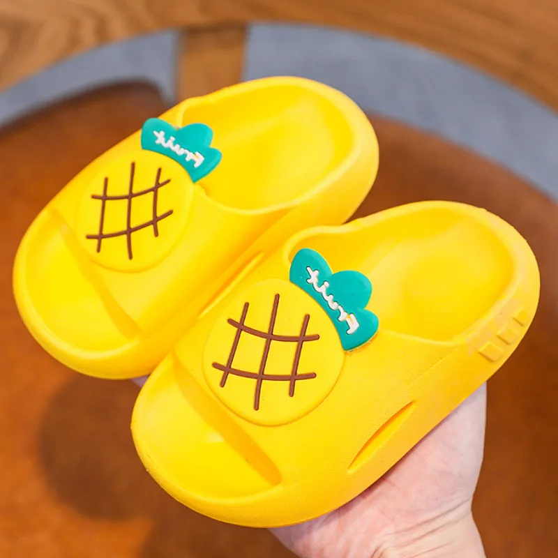 Cloudy Feeling Children Cute Fruit Slippers Kids Fashion Bathing Slides