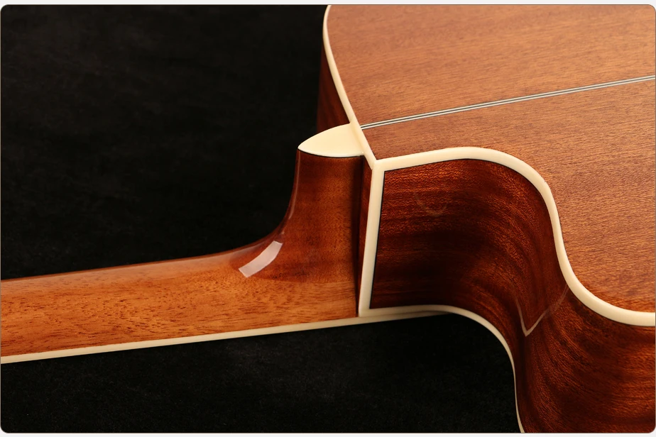 Китайский музыкальный инструмент Восточная вишневая Акустическая гитара Профессиональная Гитара из массива дерева