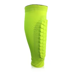 Противоударная спортивная защита для голени, сотовая эластичная Шестигранная пена, защита для ног, легкая дышащая подкладка для голени