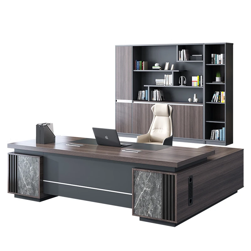 One-stop shopping office furniture new board simple assembly desk boss desk independent space computer desk