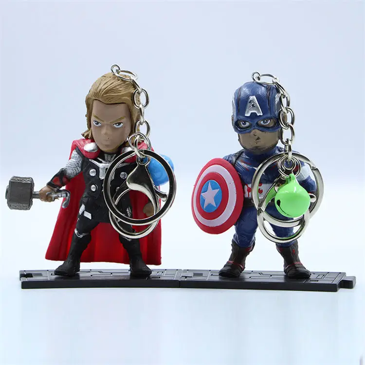 Custom iron man Thor Hulk Promotional Gifts Super Hero Hot Sale Keychain Price Larger Mexican Keychain