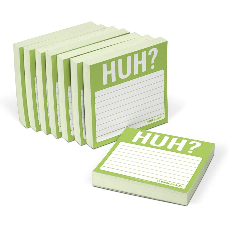 Custom  8 pack 3 x 3 inches each to do list sticky notes memo pad