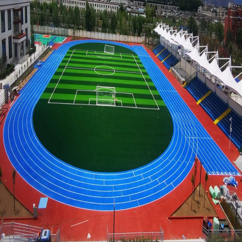 Factory Direct Supply Anti-UV Stadium School Rubber Running Track Runway Material PU Flooring With High Qualitycompetitive Price