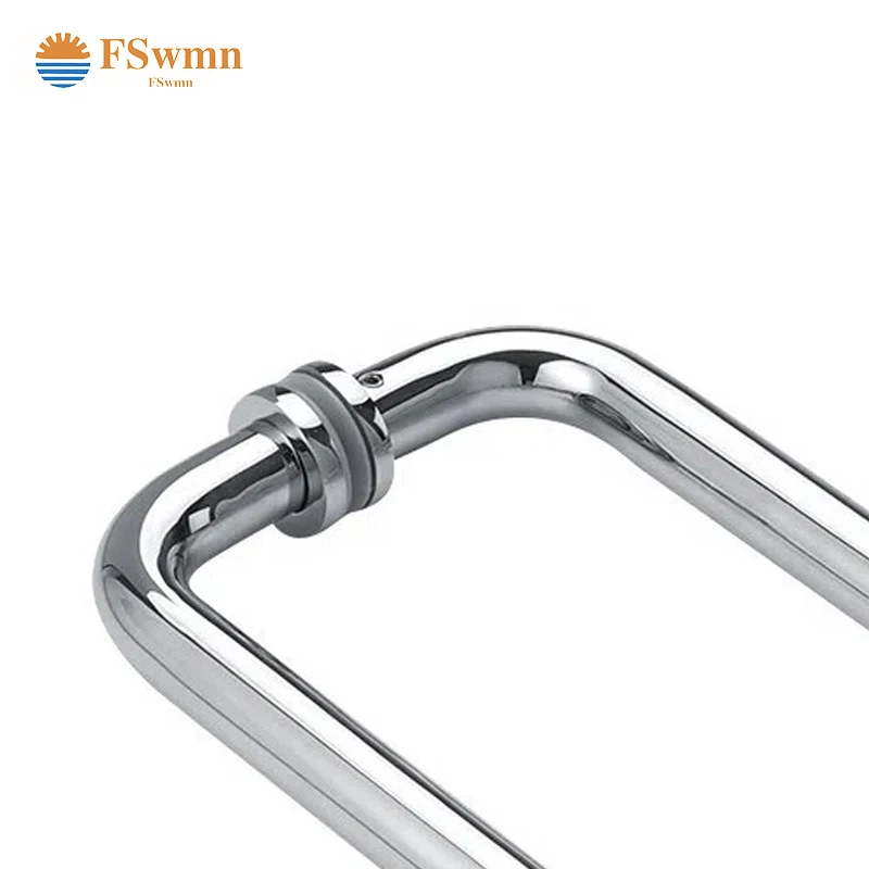 Custom Stainless Steel Bathroom Sliding Door Tube Handle Frameless Shower Door Pull Handle