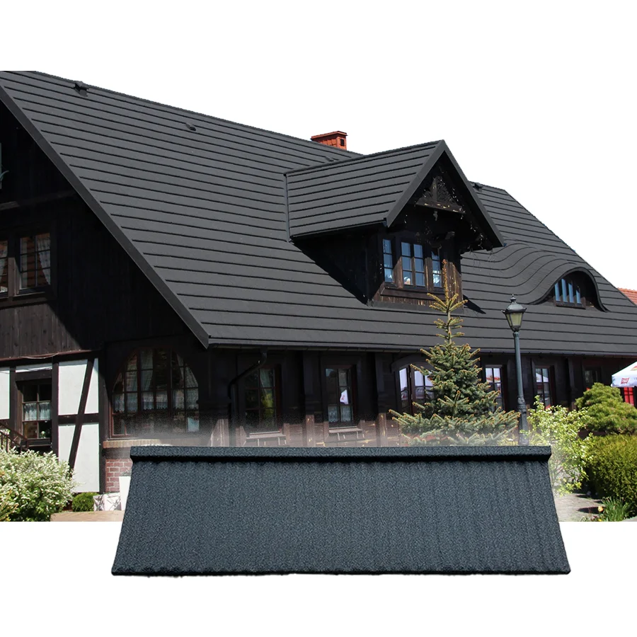 Cailin Non-Combustible Class a Fire Rated Material Stone Coated Metal Roofing Tile Roof Tiles for Houses