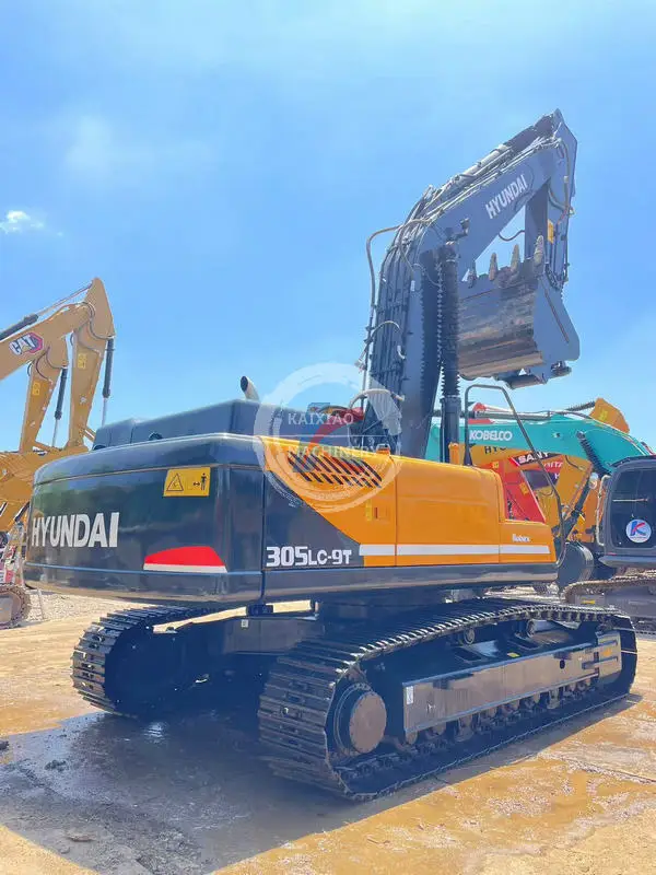 Hyundai 305-9T used excavator excavadora backhoe  30 ton in stock crawler digger hydraulic machine secondhand low price cheap