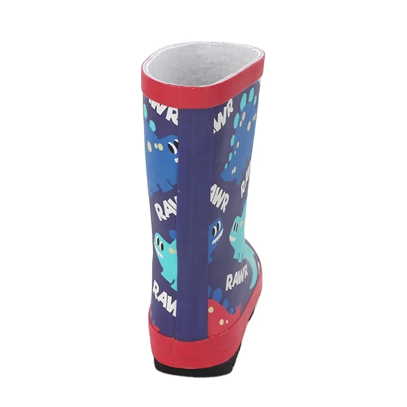 Wholesale New Design Custom Pure Kids Rainboots Waterproof Kids Gumboots Cartoon Gardening Wellingtons