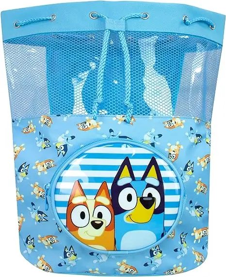 Kids String Bag Backpack Swimming Bag Kids Beach Pool Swim Drawstring Backpack For Boys Or Girls Blue