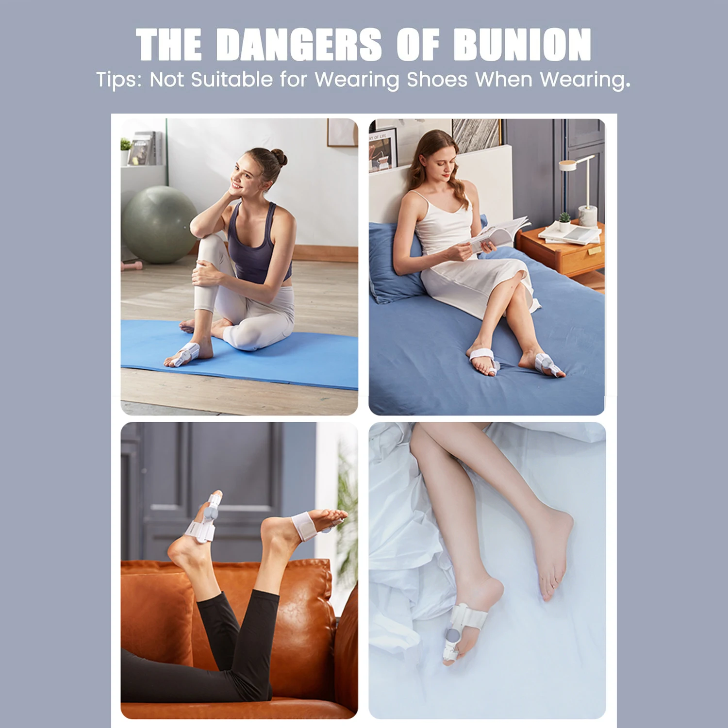 Bunion Corrector for Women Men Big Toe, Adjustable Knob Bunion Splint for Bunion Relief, Orthopedic Toe Straightener