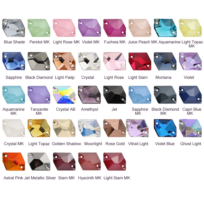 Xichuan Cosmic fancy shaped glitter 46 colors flatback high quality sew on crystal ab stones deco rhinestones for sewing garment