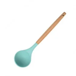 12 Pieces Silicone Kitchen Cooking Tools Wooden Handles Stand Kitchenware Spatula Silicone Kitchen Utensils Set