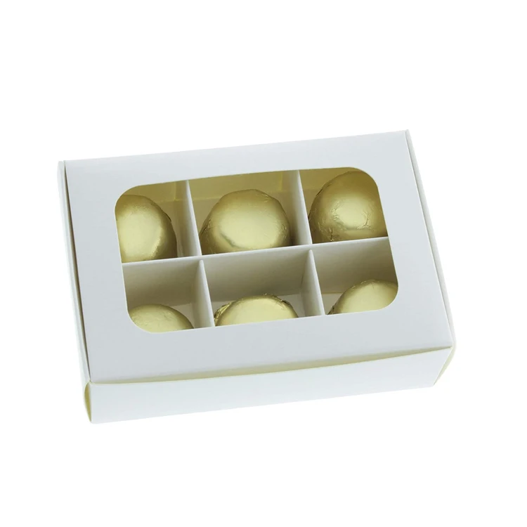 Мини коробки для конфет с окном и перегородками, маленькие коробки для сувениров для вечеринок для самодельных шоколадных конфет и трюфелей