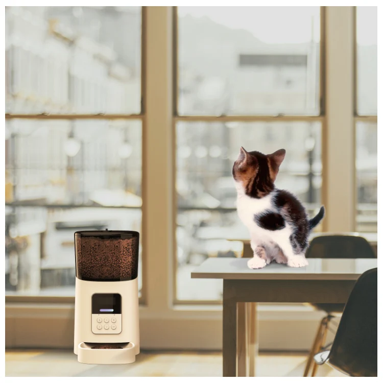 Manufacturer Wifi Microchip Pet Voice Record Automatic Cat Feeder Timing Ration Dog Feeder