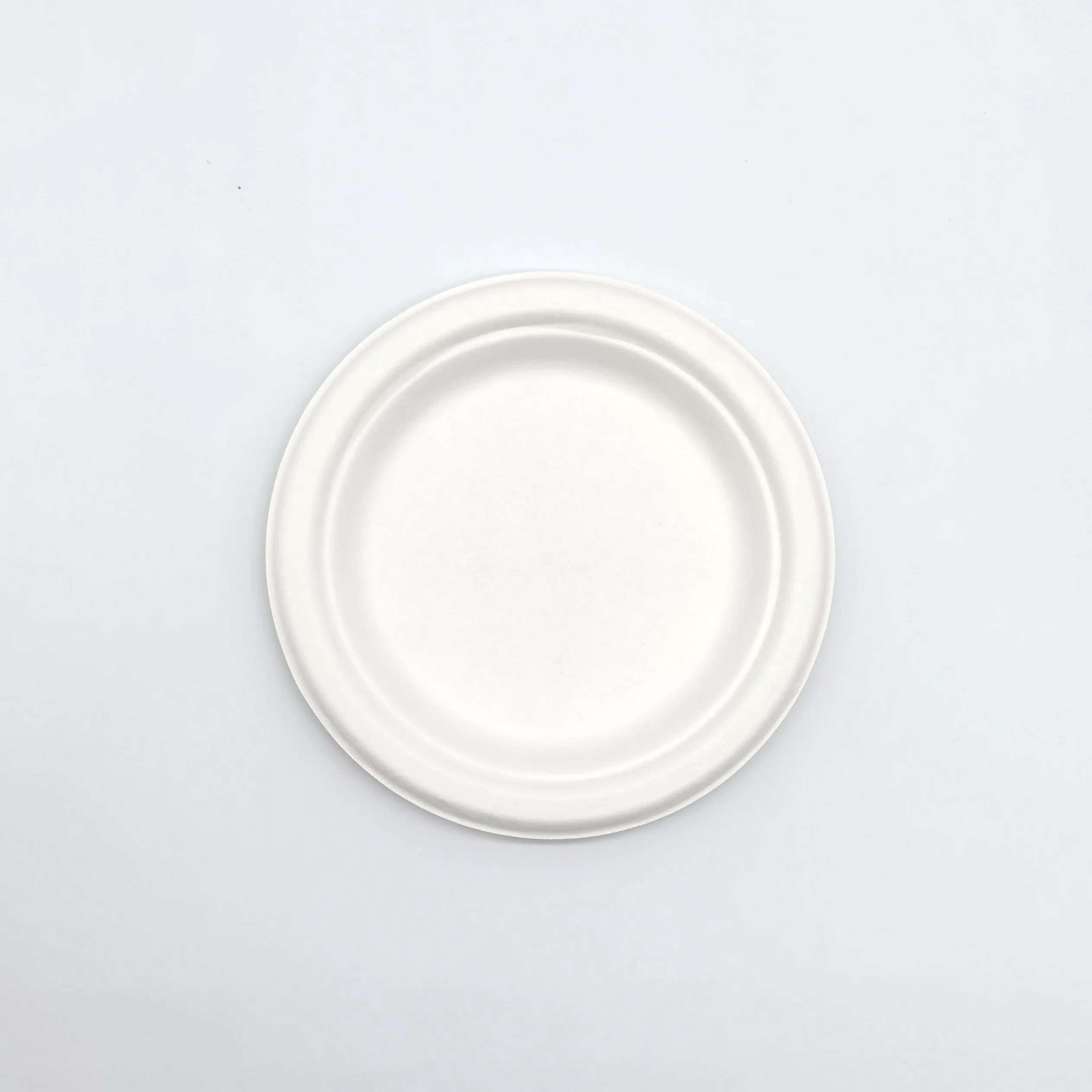 Оптовая продажа, экологически чистые одноразовые тарелки из сахарного тростника, биоразлагаемая посуда, круглая тарелка из сахарного тростника