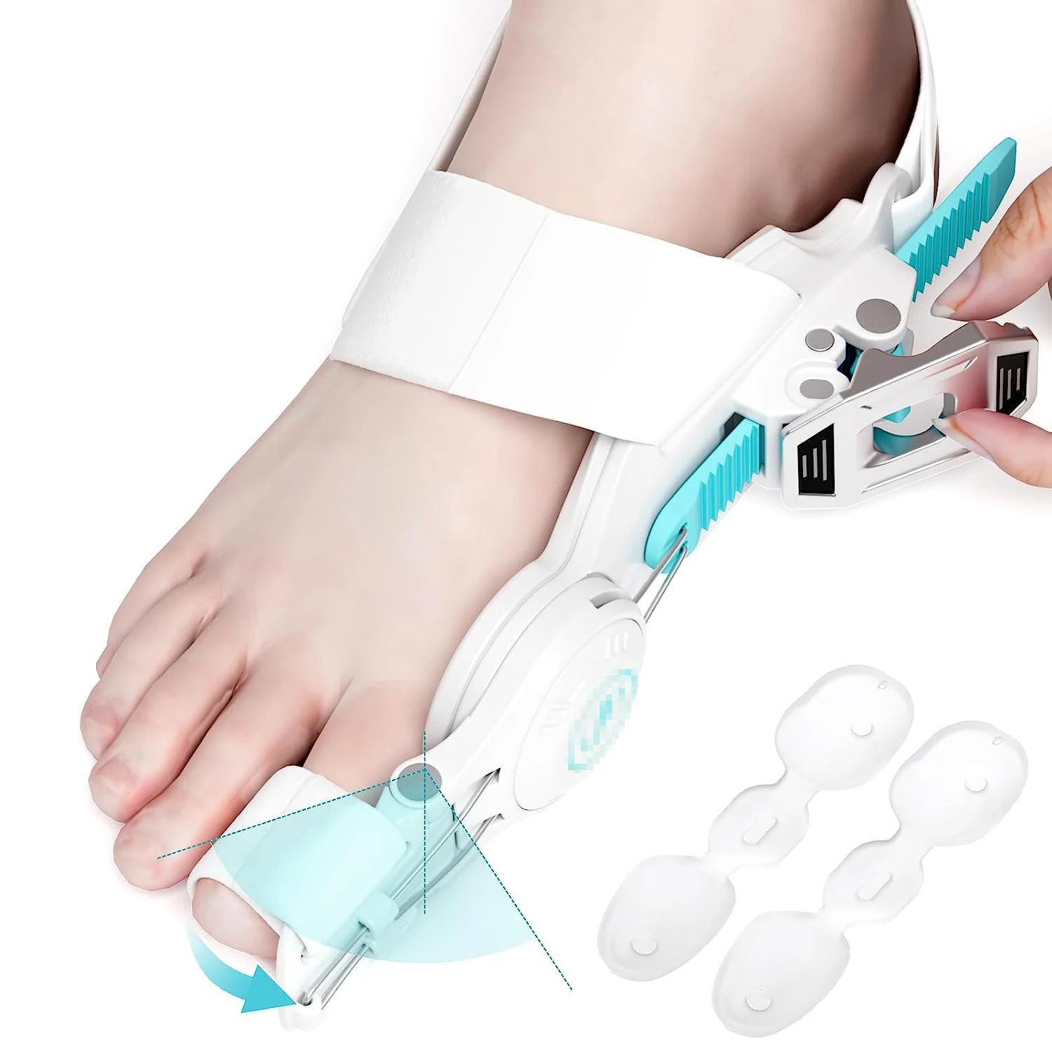 Upgraded Bunion Corrector for Women & Men, Orthopedic Bunions Correction with Big Toe Separators, Adjustable Bunion Splint