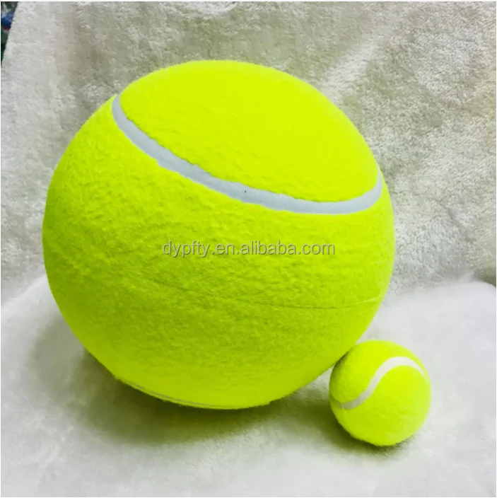 green deflated 9.5inch big size jumbo tennis ball for promotion gift