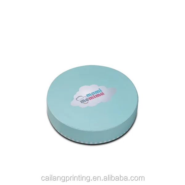 Small rigid round paperboard gift packaging box with lid 2 piece candle box in high quality