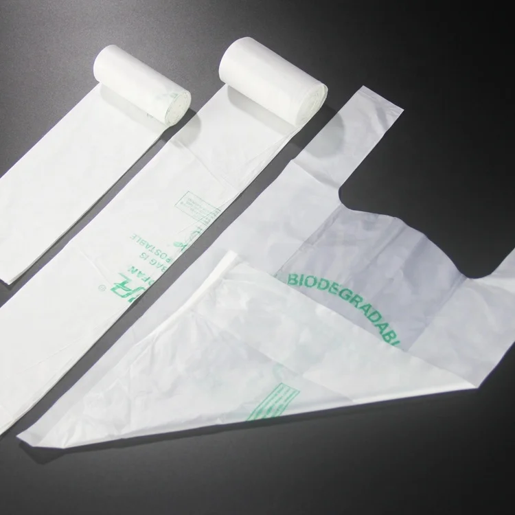 China Manufacturer Biodegradable PE + EPI Plastic Green Bags With Cheap Price With Customized logo