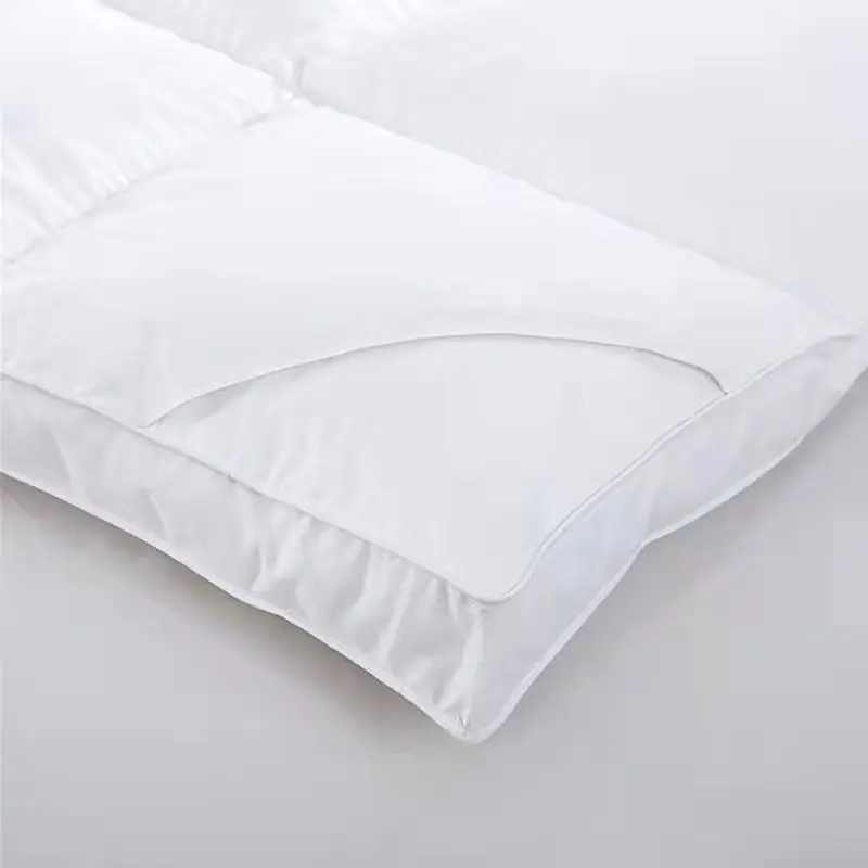 100% Cotton Thick Three-dimensional Duck Down Hotel White Mattress Topper And Bed Mattress Cover Protector Mattress