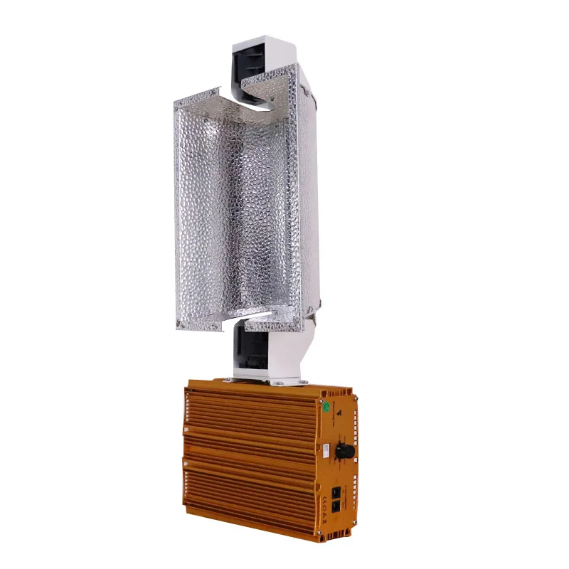 Greenhouse Hydroponics HID DE HPS Grow Light 600W 1000W Stucco Aluminum Lamp Shade Double Ended Hoods reflector
