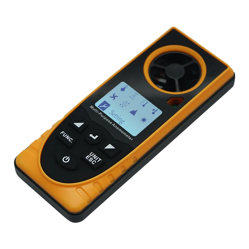 Anemometer Speed Sensor Meter For Three Lcd Backlight Mini Small Cheap Senso Portable Rotating Vane 485 Output Ultrasonic Wind