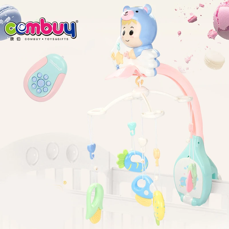 Проекция Звезды музыка вращающаяся прикроватная игрушка детская кровать мобильный колокольчик