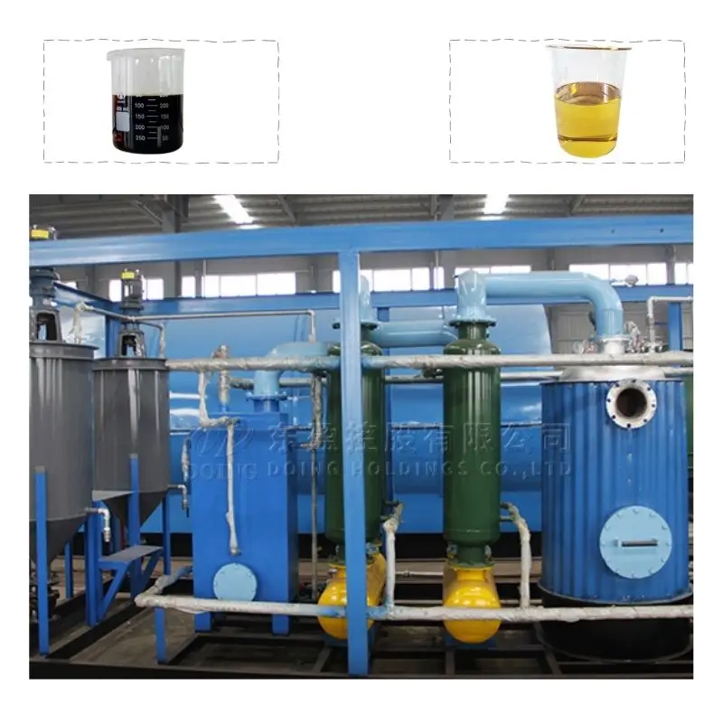 High Extracting rate Small Oil refinery machine Waste Oil to diesel Crude Oil to diesel Machine