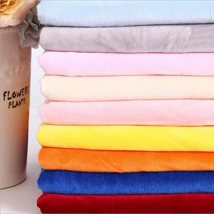 recycled polyester fleece fabric high pile fleece fabric