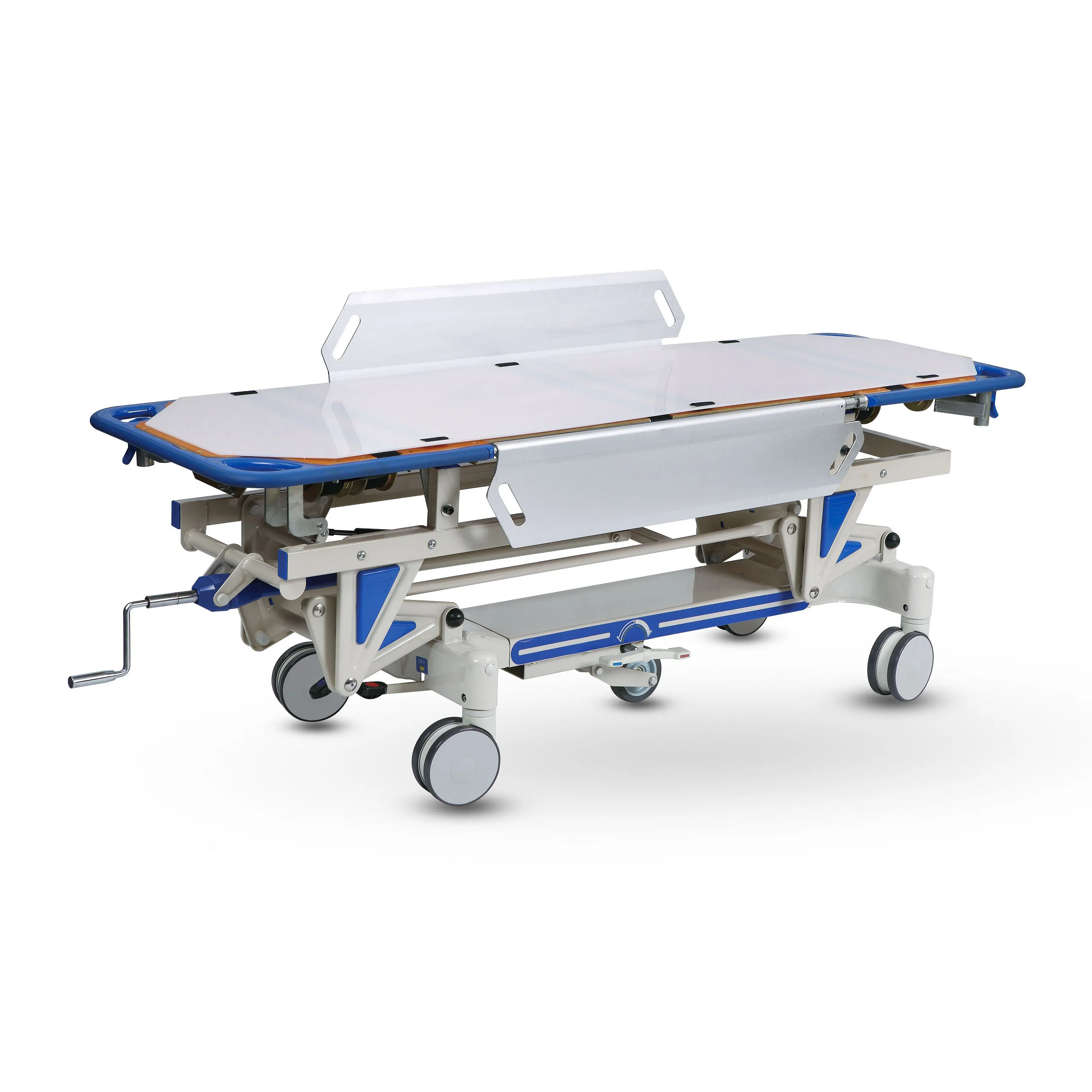 Medical Abs Emergency Patient Transfer Trolley Medical Furniture Hospital ICU Patient Emergency Bed For Hospital ICU Room