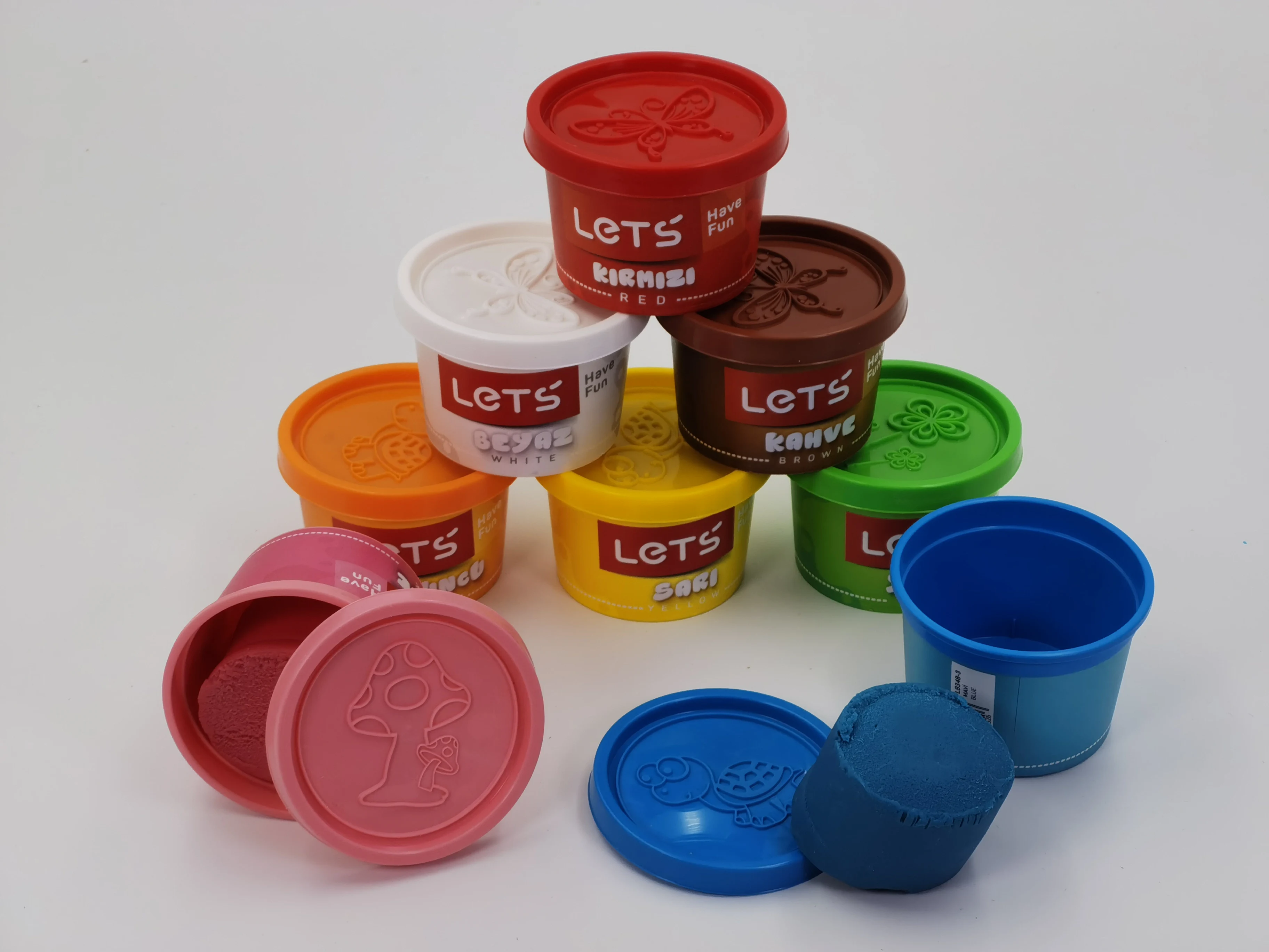 Play dough modeling compound 100g * 8colors Mainkan adonan pemodelan senyawa 100g * 8color