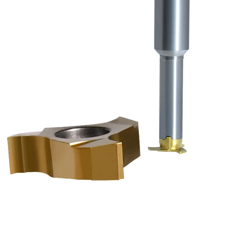 Inner hole trapezoidal groove cutter Inner groove end mill Cyclone milling cutter T-type milling cutter