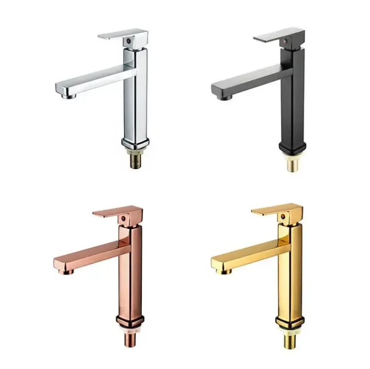 Hot Sale High Quality Single Cold Zinc Alloy Basin Faucet for Kitchen and Bathroom for Basic Design Taps